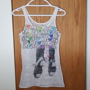 White Tap Dance Tank Top | Juniors